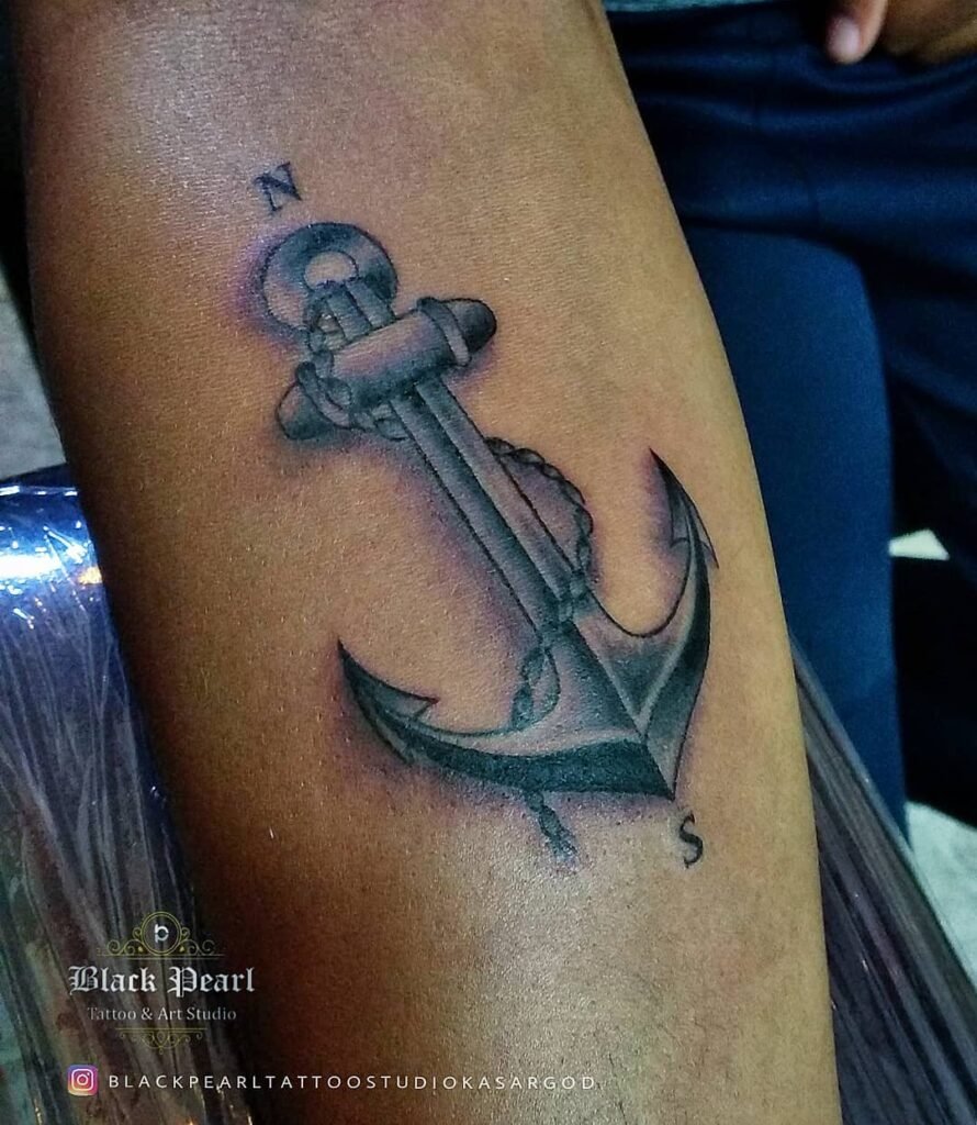 Anchor 02 blackpearl tattoo kasaragod