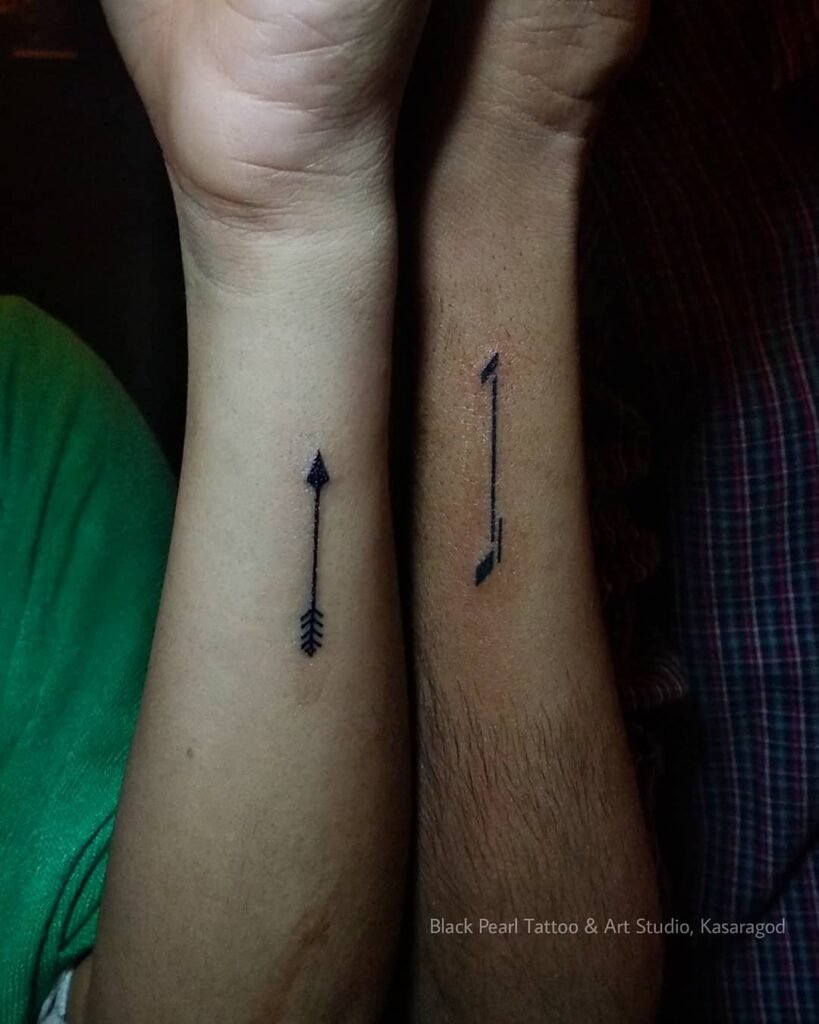 Arrow blackpearl tattoo kasaragod