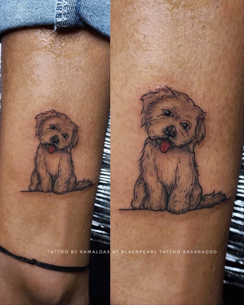 Dog Face 02 Realistic blackpearl tattoo kasaragod