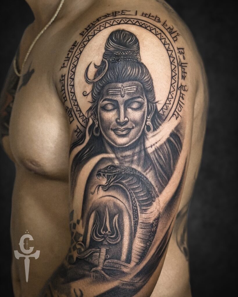 Lord shiva realism tattoo art