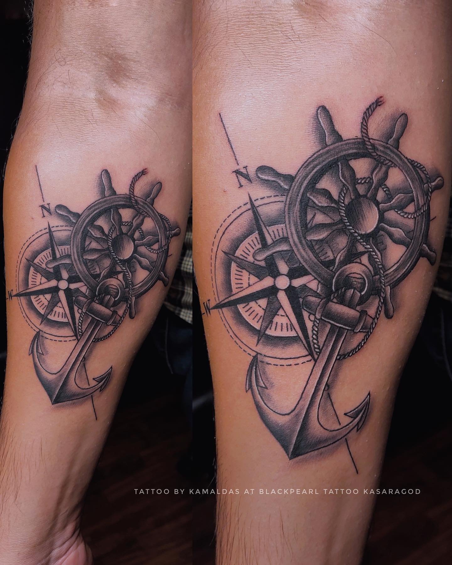 sailor and ship themed tattoo design ideas