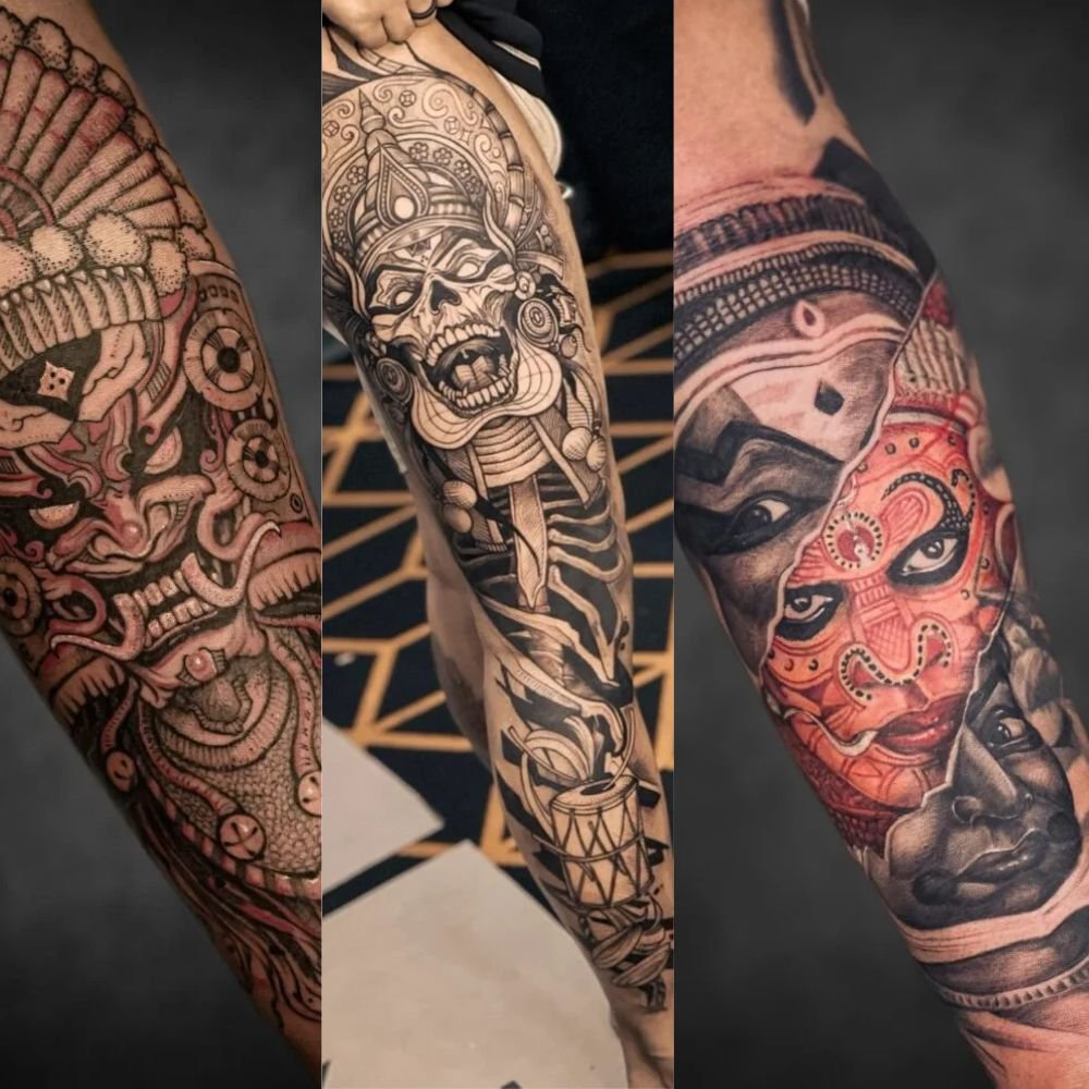 Theyyam Tattoo Design Ideas