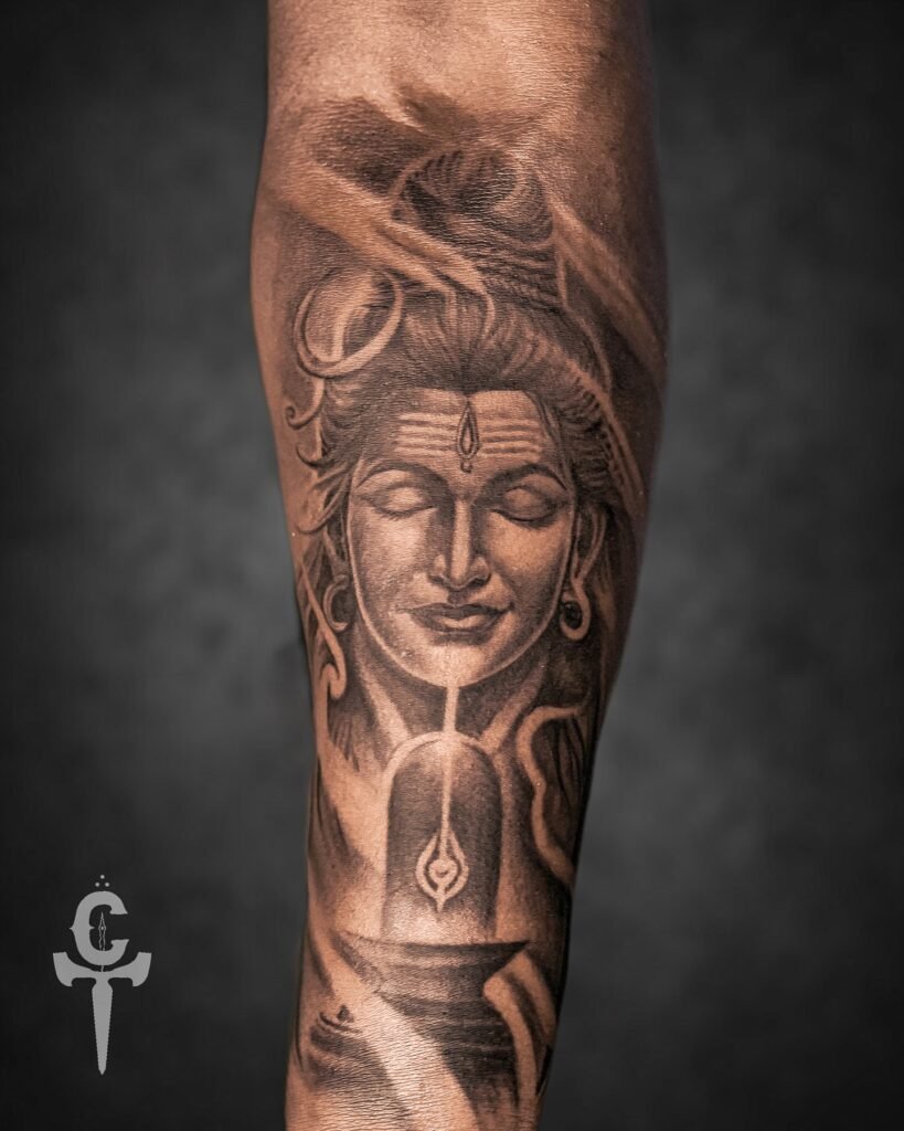 lord shiva realism tattoo