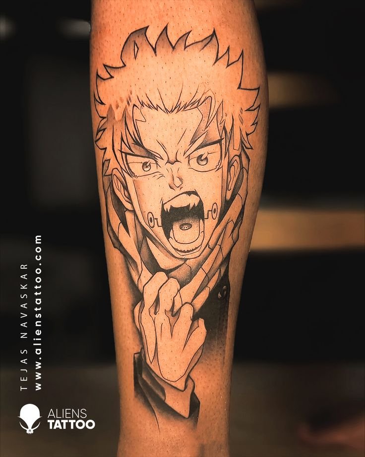 Jujutsu Kaisen - Toge Inumaki. - Hand Tattoo Design