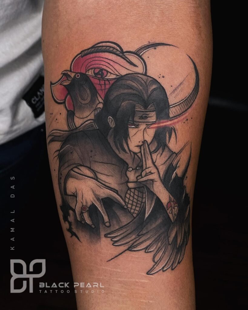 Itachi Uchiha - Naruto Hand Tattoo Design