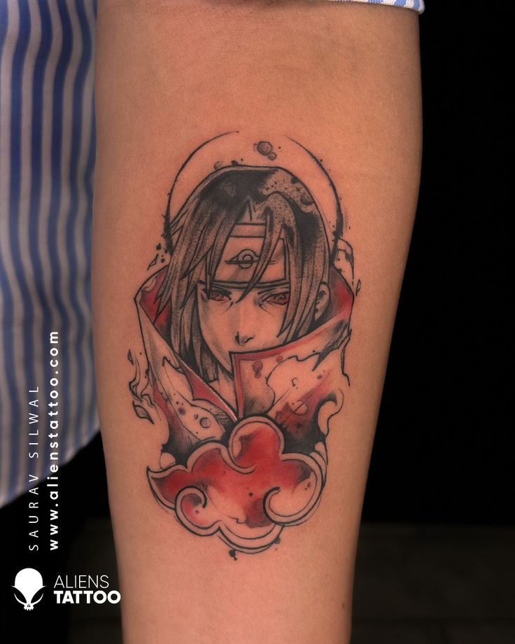 Itachi Uchiha - Naruto Hand Tattoo Design
